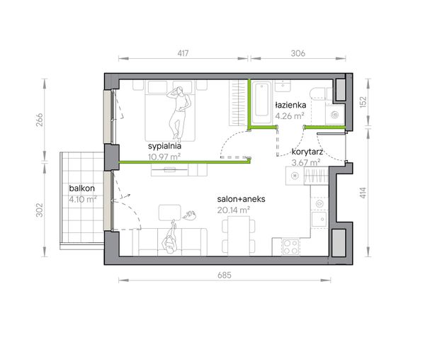 Rzut Przy Parku Vita - M1/1/5/70
