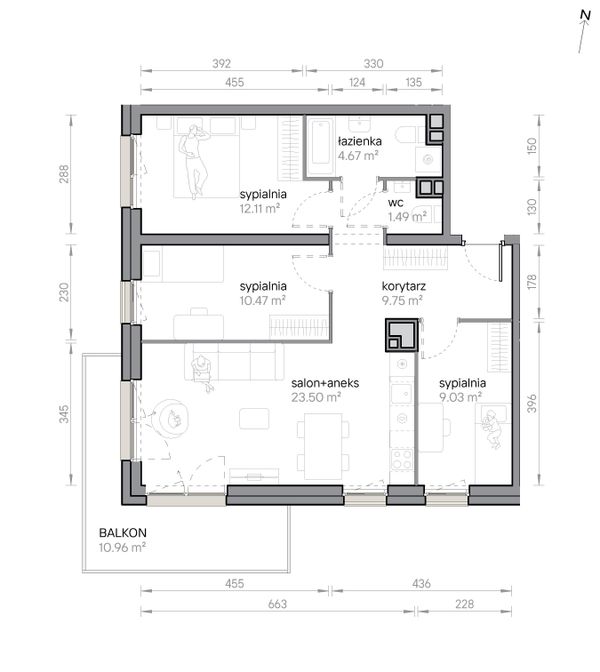 Rzut Przy Parku Vita - M2/1/1/14