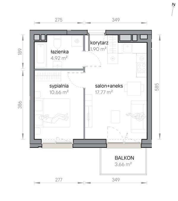 Rzut Przy Parku Vita - M2/2/2/09