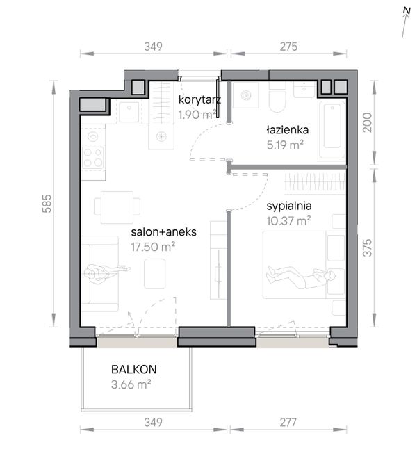Rzut Przy Parku Vita - M2/2/3/14