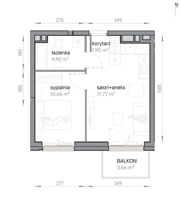 Rzut Przy Parku Vita - M2/2/4/17