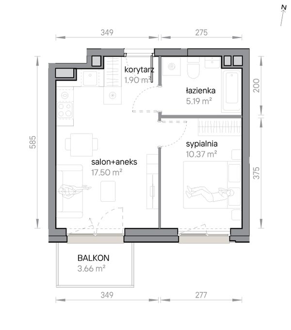 Rzut Przy Parku Vita - M2/2/4/18