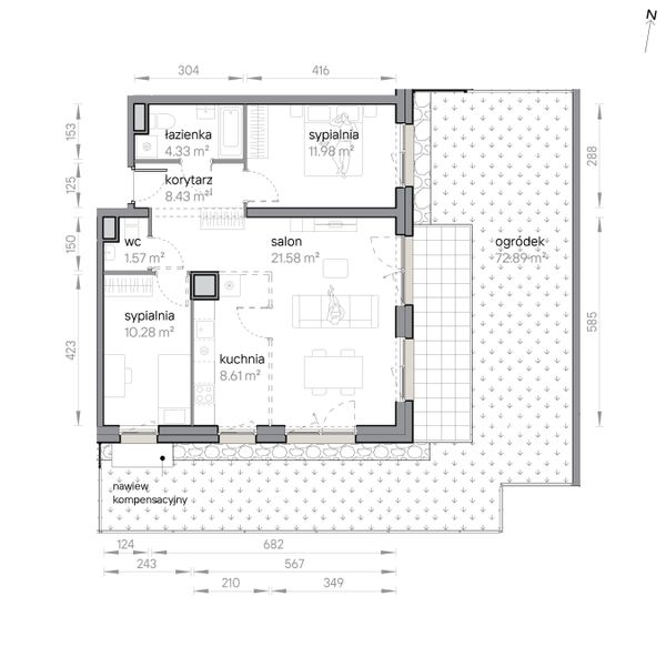 Rzut Przy Parku Vita - M2/3/0/04