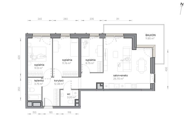 Rzut Przy Parku Vita - M2/3/1/18