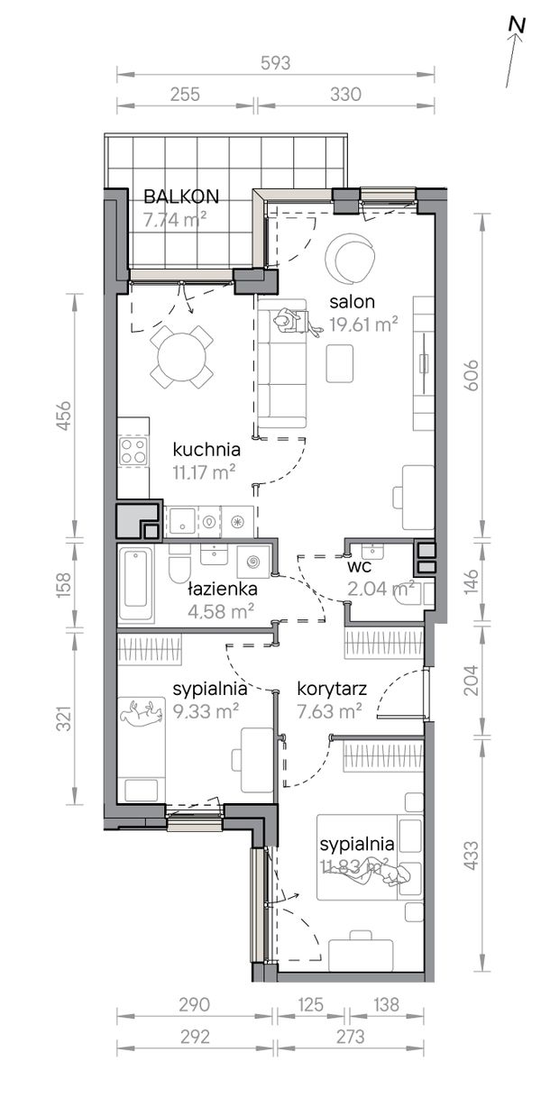 Rzut Przy Parku Vita - M2/3/1/19