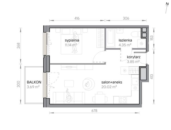 Rzut Przy Parku Vita - M2/3/3/31