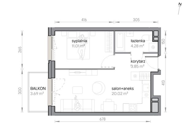 Rzut Przy Parku Vita - M2/3/3/33