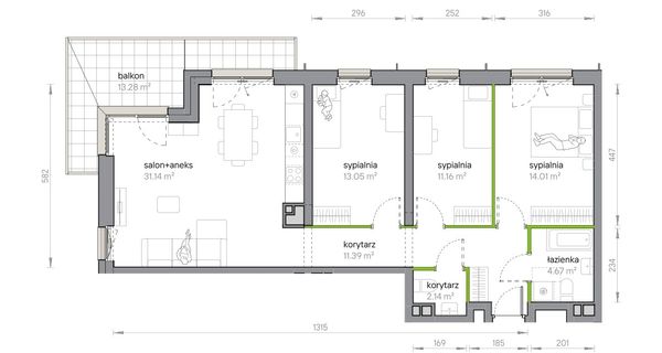 Rzut Przy Parku Vita - M1/1/1/08