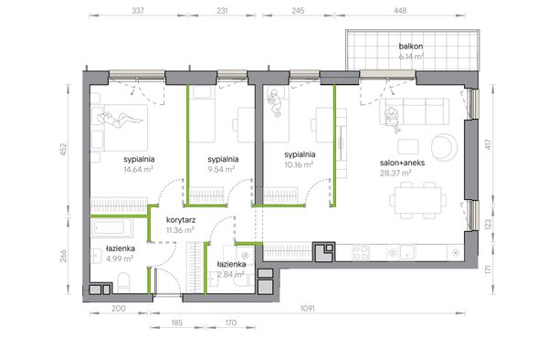 Rzut Przy Parku Vita - M1/1/1/09
