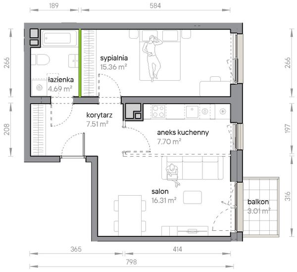 Rzut Przy Parku Vita - M1/1/1/10