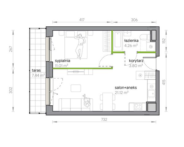Rzut Przy Parku Vita - M1/1/1/16