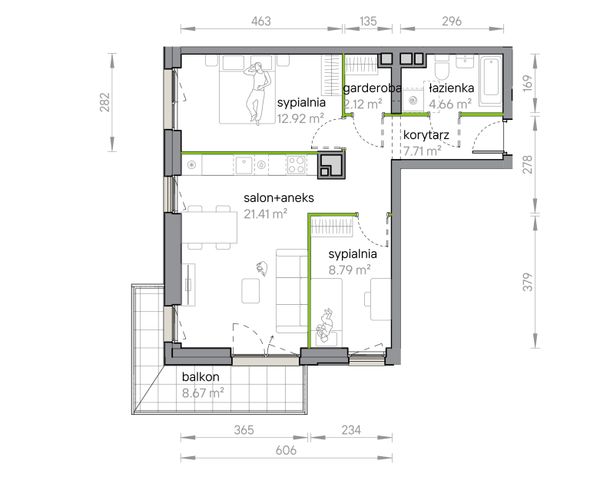 Rzut Przy Parku Vita - M1/1/3/33