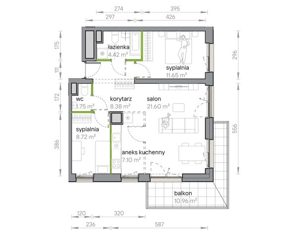 Rzut Przy Parku Vita - M1/1/3/40