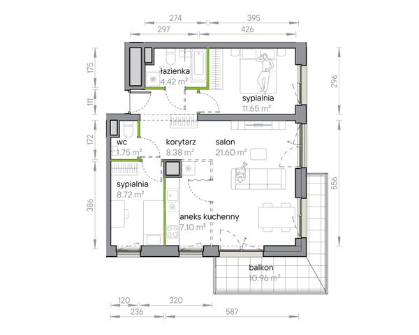Rzut Przy Parku Vita - M1/1/4/53
