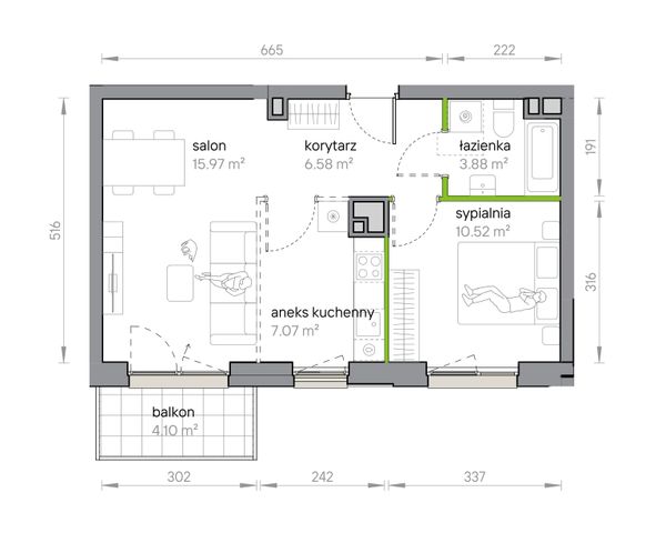 Rzut Przy Parku Vita - M1/1/5/58