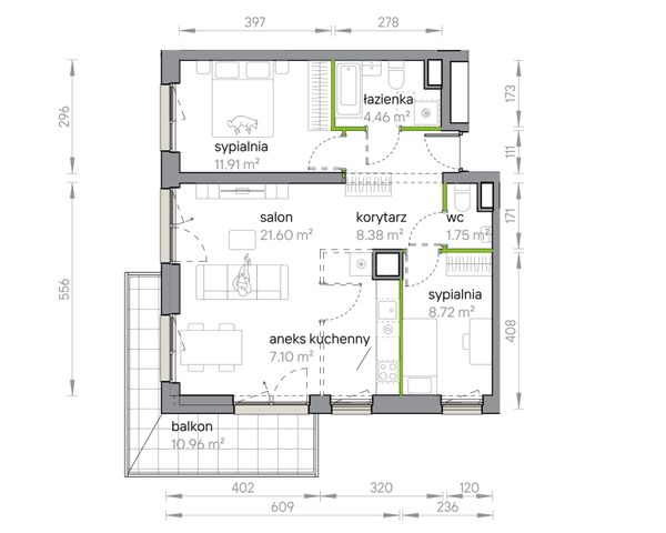Rzut Przy Parku Vita - M1/1/5/67