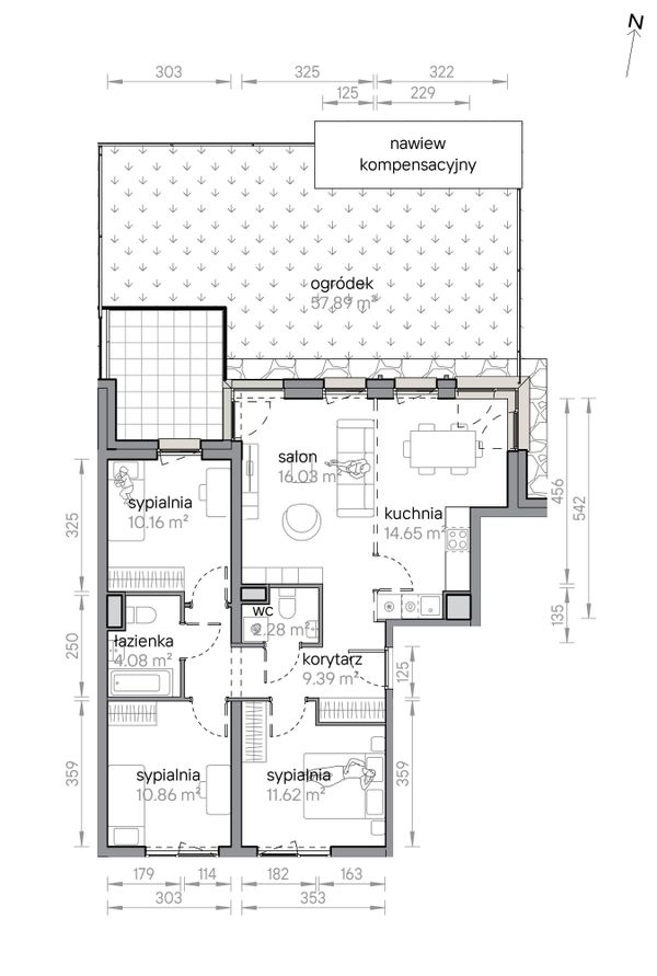 Rzut Przy Parku Vita - M2/2/0/01