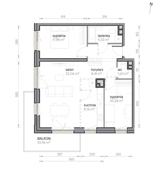 Rzut Przy Parku Vita - M2/3/4/45