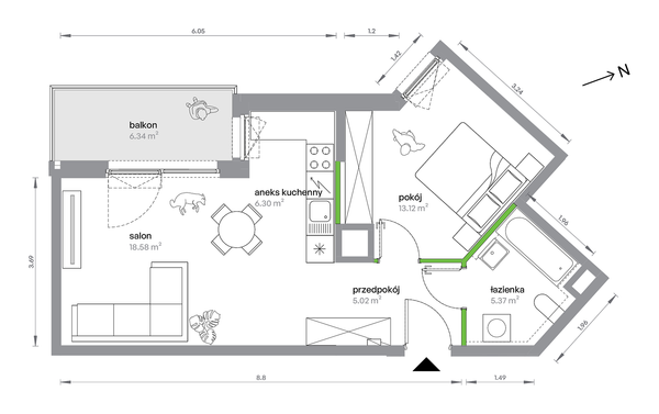 Rzut M Bemowo - AA0201/4