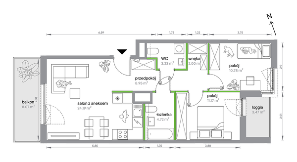 Rzut M Bemowo - AA0405/4