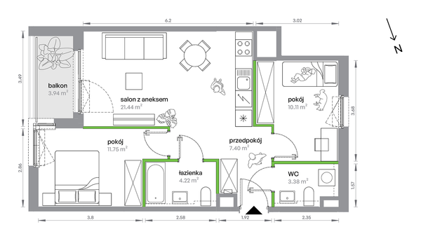 Rzut M Bemowo - AB0104/4