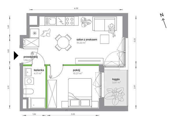 Rzut M Bemowo - AB0203/4