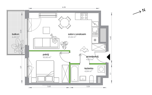 Rzut M Bemowo - AB0307/4
