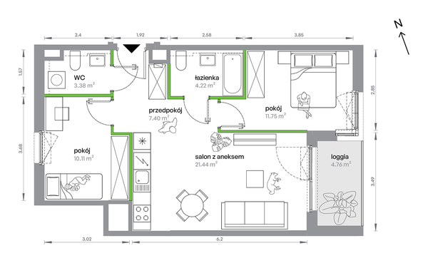 Rzut M Bemowo - AB0504/4