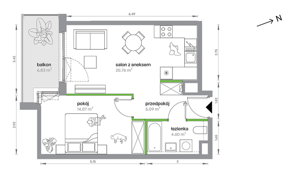 Rzut M Bemowo - AB0505/4