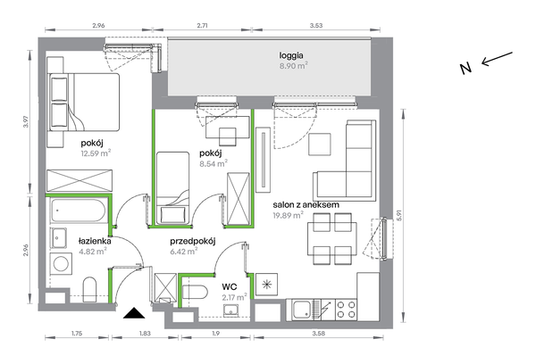 Rzut M Bemowo - AC0205/4