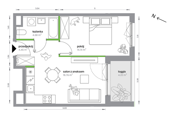 Rzut M Bemowo - BC0104/4
