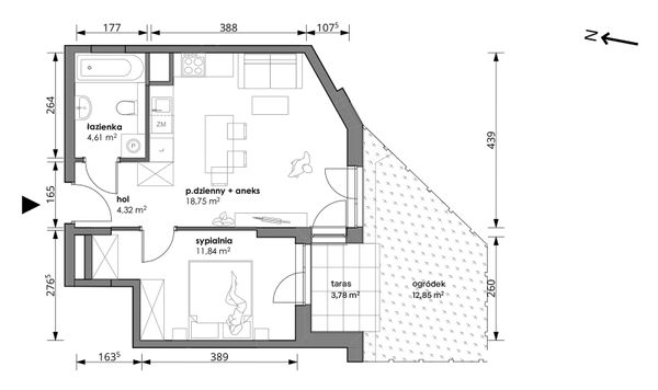 Rzut Trzcinowa Vita - 18A/001