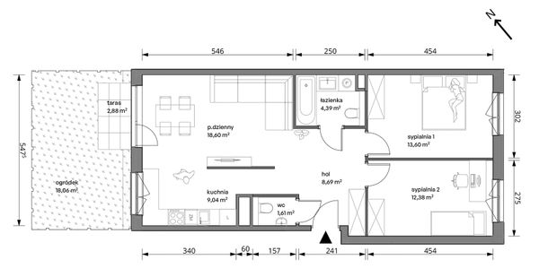 Rzut Trzcinowa Vita - 18A/026