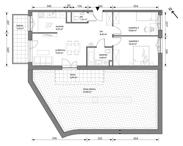 Rzut Trzcinowa Vita - 18A/044