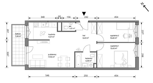 Rzut Trzcinowa Vita - 18A/047