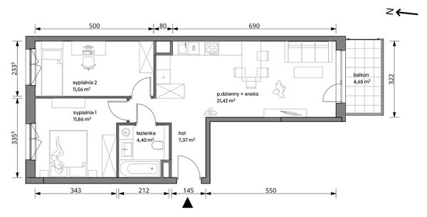 Rzut Trzcinowa Vita - 18/078