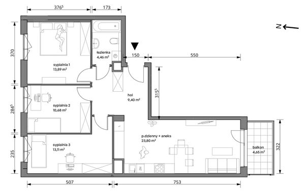 Rzut Trzcinowa Vita - 18/083