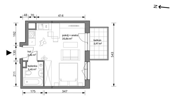 Rzut Trzcinowa Vita - 18/107