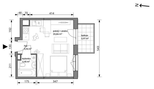 Rzut Trzcinowa Vita - 18/115