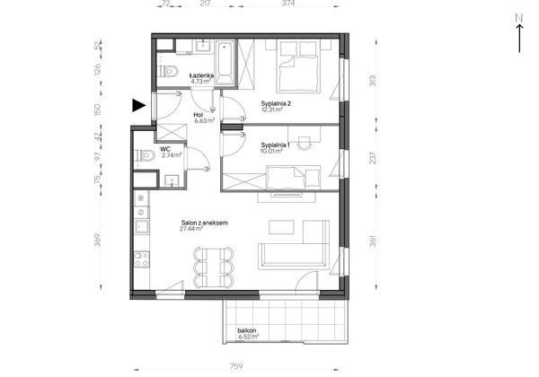 Rzut Aleje Praskie - 134/8
