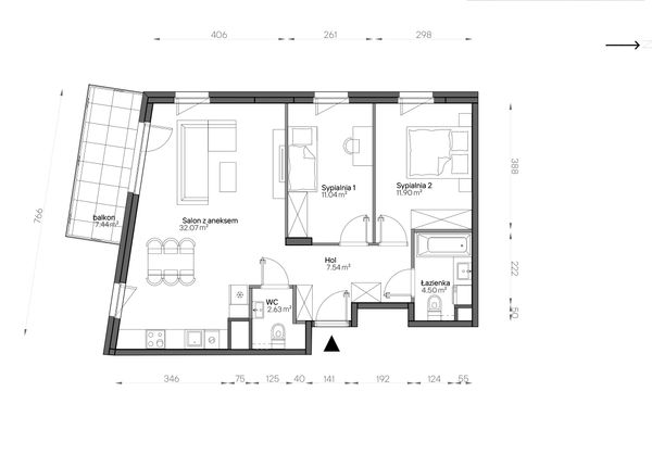 Rzut Aleje Praskie - 111/8
