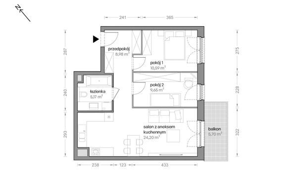 Rzut Ceglana Park - B4/B/35