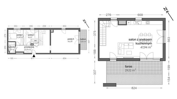 Rzut Ceglana Park - B2/B/28