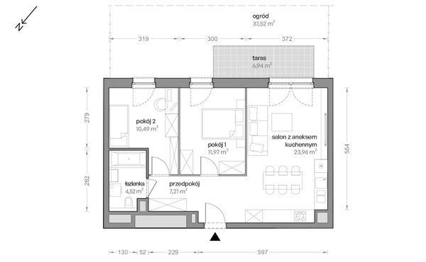 Rzut Ceglana Park - B7/A/01