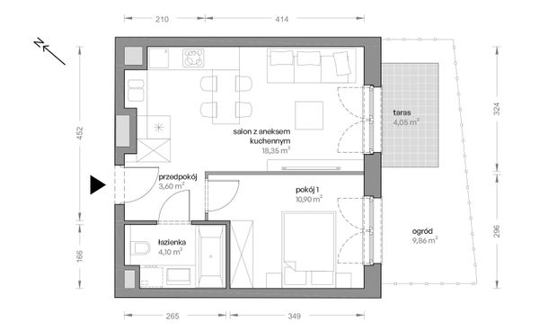 Rzut Ceglana Park - B7/A/05