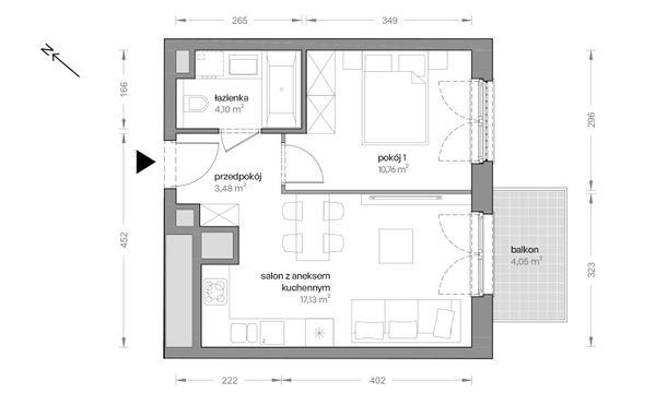 Rzut Ceglana Park - B7/A/06