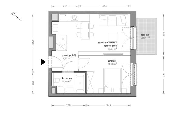 Rzut Ceglana Park - B7/A/17