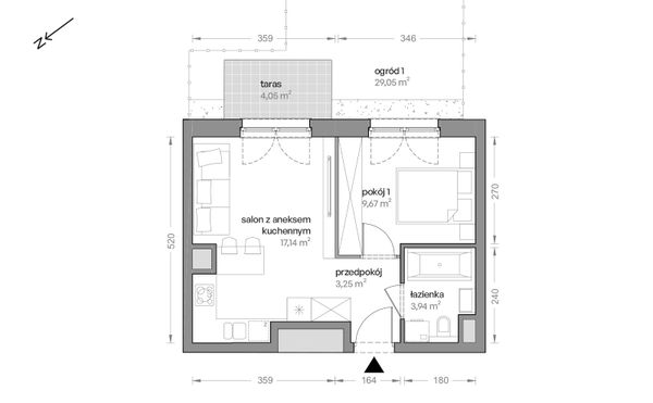Rzut Ceglana Park - B6/B/04