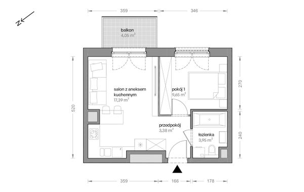 Rzut Ceglana Park - B6/B/06