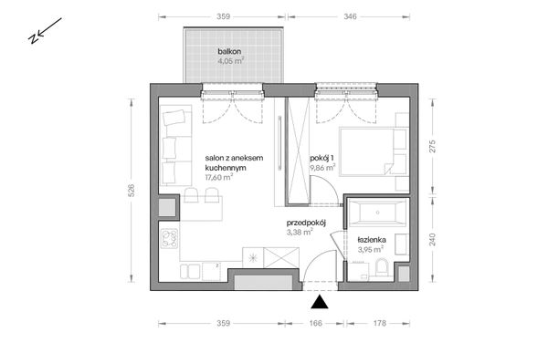 Rzut Ceglana Park - B6/B/14